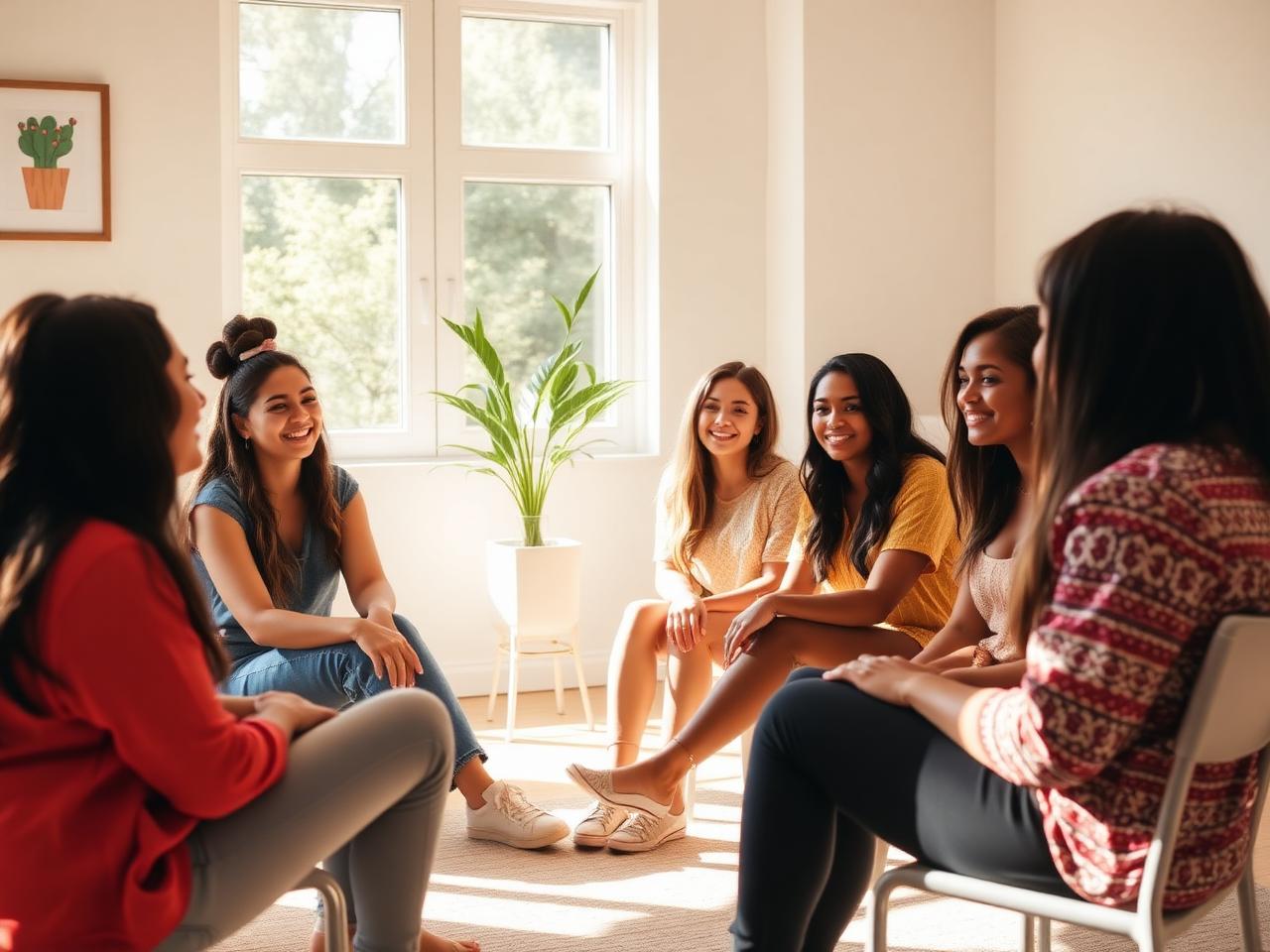 Mentorship circles where young women feel seen, heard, and supported.